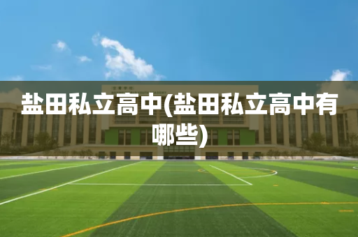 盐田私立高中(盐田私立高中有哪些)