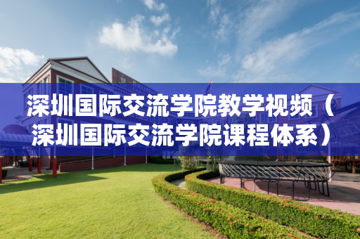 深圳国际交流学院教学视频（深圳国际交流学院课程体系）