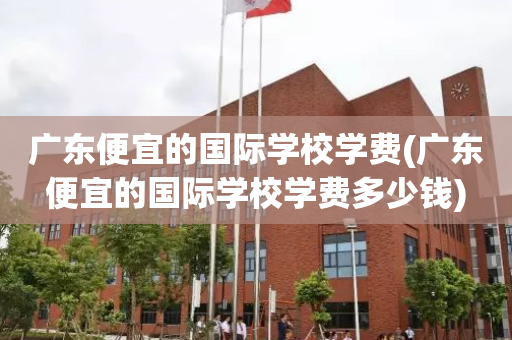 广东便宜的国际学校学费(广东便宜的国际学校学费多少钱)