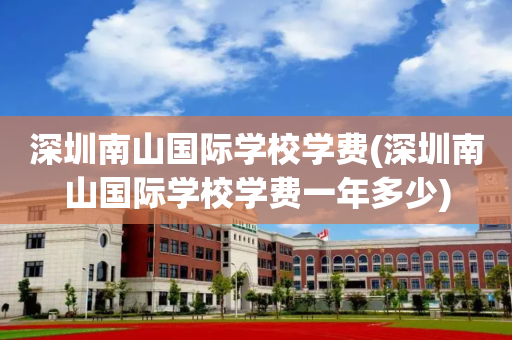 深圳南山国际学校学费(深圳南山国际学校学费一年多少)