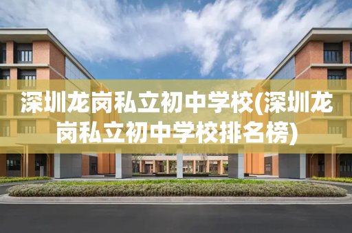 深圳龙岗私立初中学校(深圳龙岗私立初中学校排名榜)