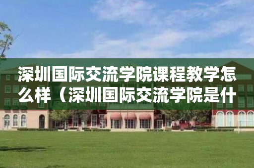 深圳国际交流学院课程教学怎么样（深圳国际交流学院是什么体系）