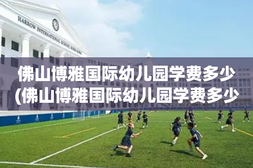 佛山博雅国际幼儿园学费多少(佛山博雅国际幼儿园学费多少一年)
