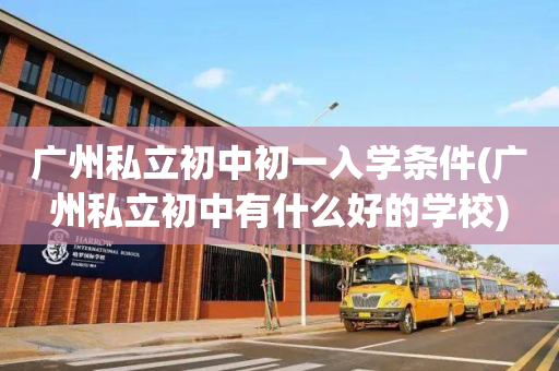 广州私立初中初一入学条件(广州私立初中有什么好的学校)