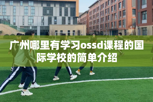 广州哪里有学习ossd课程的国际学校的简单介绍