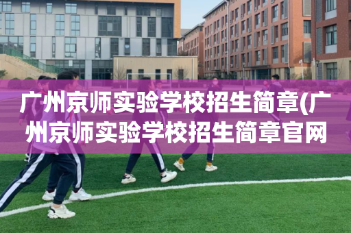 广州京师实验学校招生简章(广州京师实验学校招生简章官网)