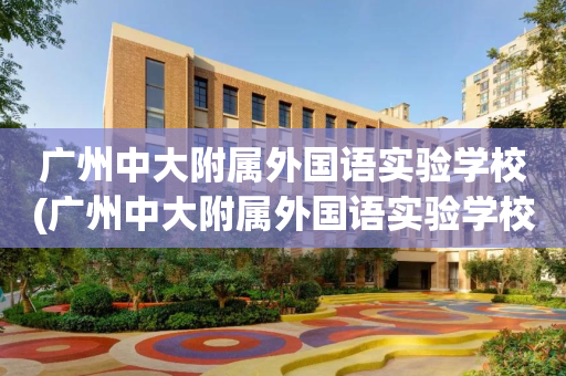 广州中大附属外国语实验学校(广州中大附属外国语实验学校怎么样)