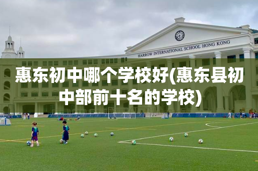 惠东初中哪个学校好(惠东县初中部前十名的学校)