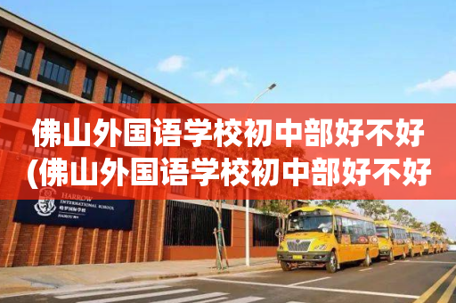 佛山外国语学校初中部好不好(佛山外国语学校初中部好不好学)