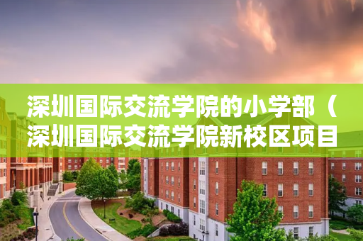 深圳国际交流学院的小学部（深圳国际交流学院新校区项目总承包）