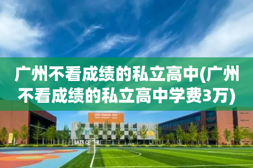 广州不看成绩的私立高中(广州不看成绩的私立高中学费3万)
