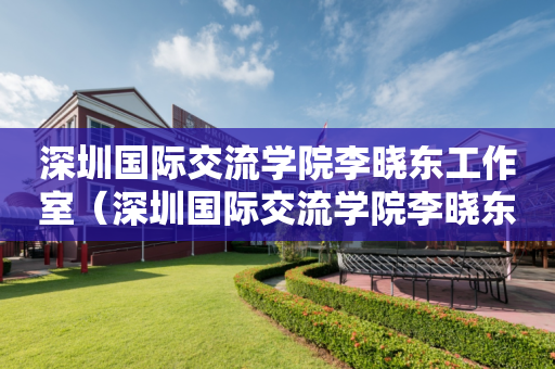 深圳国际交流学院李晓东工作室（深圳国际交流学院李晓东工作室主任）