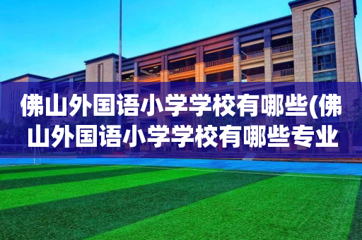 佛山外国语小学学校有哪些(佛山外国语小学学校有哪些专业)