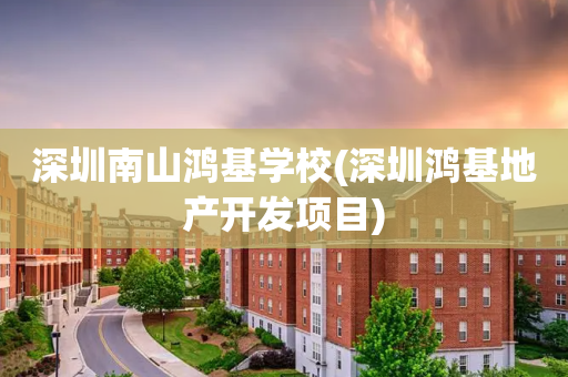 深圳南山鸿基学校(深圳鸿基地产开发项目)