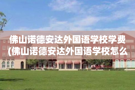 佛山诺德安达外国语学校学费(佛山诺德安达外国语学校怎么样)