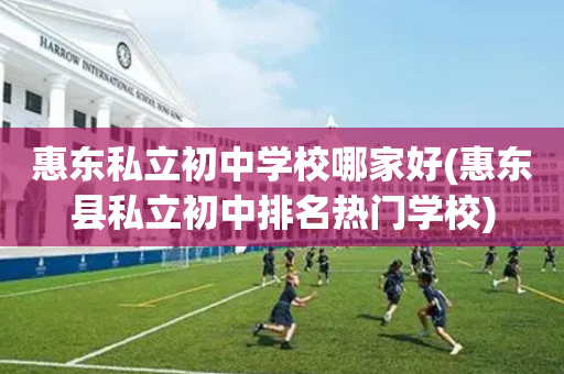 惠东私立初中学校哪家好(惠东县私立初中排名热门学校)
