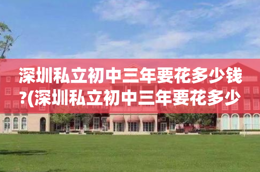 深圳私立初中三年要花多少钱?(深圳私立初中三年要花多少钱学费)