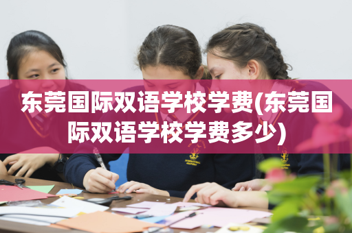 东莞国际双语学校学费(东莞国际双语学校学费多少)