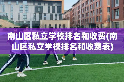 南山区私立学校排名和收费(南山区私立学校排名和收费表)