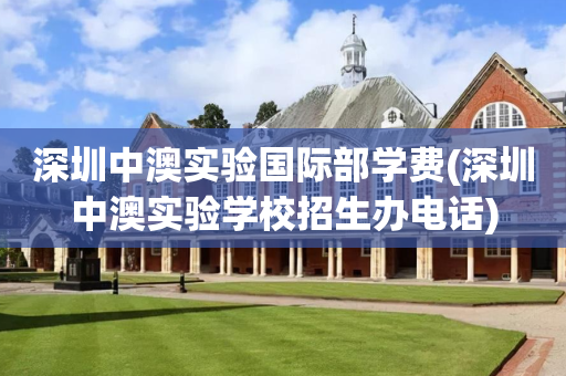 深圳中澳实验国际部学费(深圳中澳实验学校招生办电话)