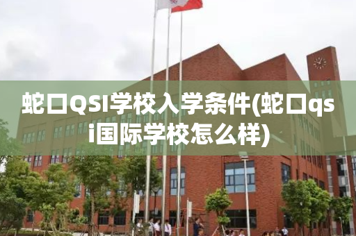 蛇口QSI学校入学条件(蛇口qsi国际学校怎么样)