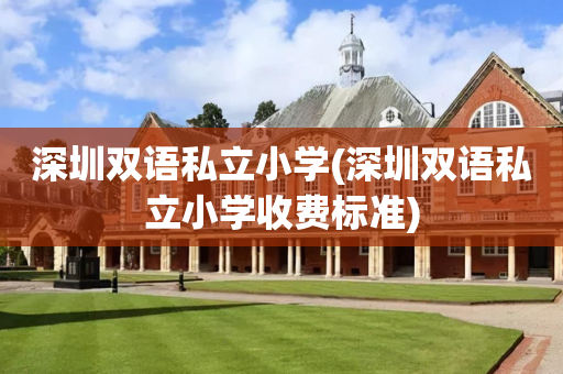 深圳双语私立小学(深圳双语私立小学收费标准)