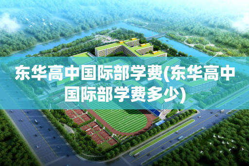 东华高中国际部学费(东华高中国际部学费多少)