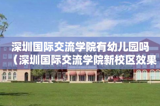 深圳国际交流学院有幼儿园吗（深圳国际交流学院新校区效果图）