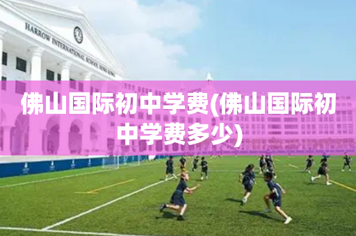 佛山国际初中学费(佛山国际初中学费多少)