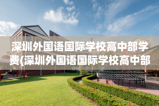 深圳外国语国际学校高中部学费(深圳外国语国际学校高中部学费多少)