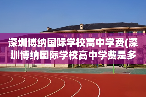 深圳博纳国际学校高中学费(深圳博纳国际学校高中学费是多少)