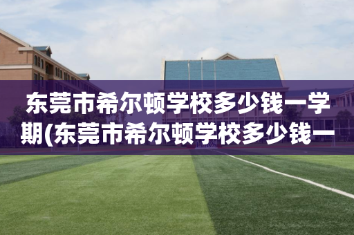 东莞市希尔顿学校多少钱一学期(东莞市希尔顿学校多少钱一学期学费)