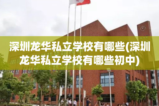 深圳龙华私立学校有哪些(深圳龙华私立学校有哪些初中)