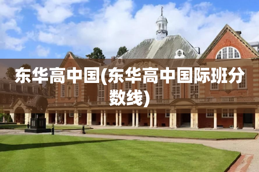 东华高中国(东华高中国际班分数线)