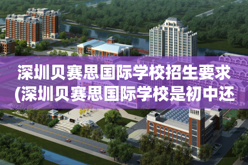 深圳贝赛思国际学校招生要求(深圳贝赛思国际学校是初中还是高中)