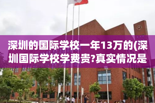 深圳的国际学校一年13万的(深圳国际学校学费贵?真实情况是这样!)