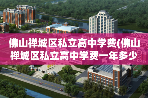 佛山禅城区私立高中学费(佛山禅城区私立高中学费一年多少)