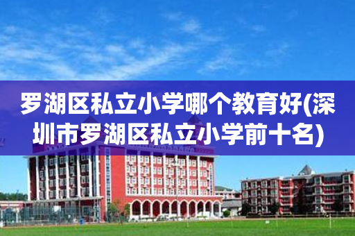 罗湖区私立小学哪个教育好(深圳市罗湖区私立小学前十名)