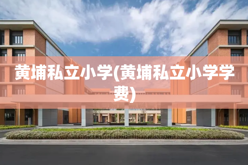 黄埔私立小学(黄埔私立小学学费)