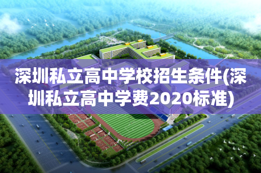 深圳私立高中学校招生条件(深圳私立高中学费2020标准)