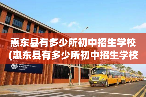 惠东县有多少所初中招生学校(惠东县有多少所初中招生学校名单)