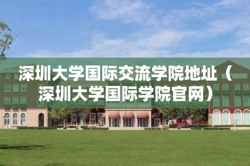 深圳大学国际交流学院地址（深圳大学国际学院官网）