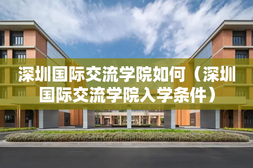 深圳国际交流学院如何（深圳国际交流学院入学条件）