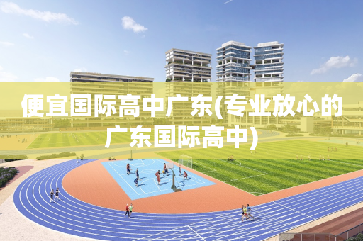 便宜国际高中广东(专业放心的广东国际高中)