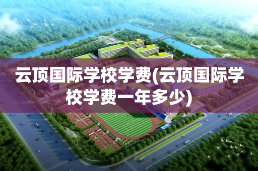 云顶国际学校学费(云顶国际学校学费一年多少)