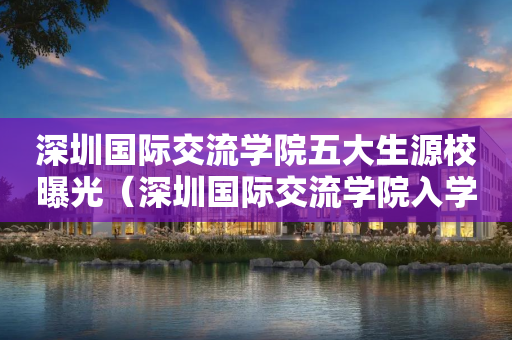 深圳国际交流学院五大生源校曝光（深圳国际交流学院入学难吗）