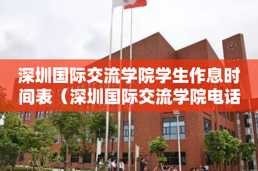 深圳国际交流学院学生作息时间表（深圳国际交流学院电话官网百度百科）