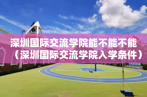 深圳国际交流学院能不能不能（深圳国际交流学院入学条件）
