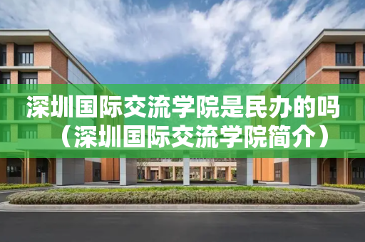 深圳国际交流学院是民办的吗（深圳国际交流学院简介）