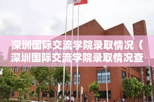 深圳国际交流学院录取情况（深圳国际交流学院录取情况查询）